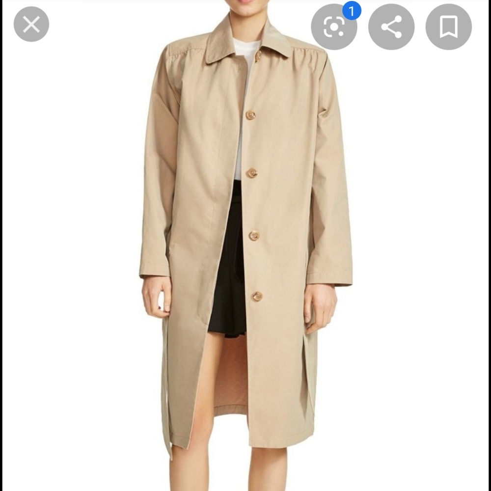 NWOT Maje Gamby Tan Classic Retro Trench S - Picture 2 of 4